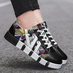 China Wholesale shoes size women men brand Black White Leather Made Canvas Casual Homemade shoes Platform in designer sports sneakers 35-44 dhgate