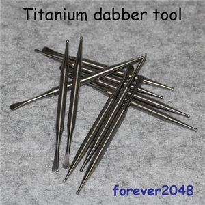 Fumo di alta qualità GR2 Titanium Dabber Tool Oil Wax Ti Dabblers L 110mm per bong in vetro