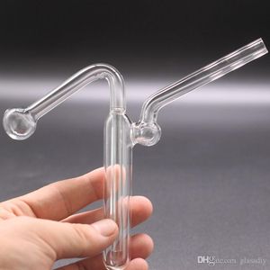 Commercio all'ingrosso Mini Bruciatore a nafta Tubi d'acqua Bong Narghilè Vetro Gorgogliatore Ash Catcher Fumo Dab Rig Birdcage Perc