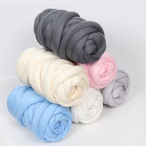 250G / PCS MANHA DE MANHA DE MANHA DE ALTA CLANQUEIRA DE CARANÇA SUPER CHUNKY BRAÇO BRANCO DE MERINO Merino Lã Alaternative Fio