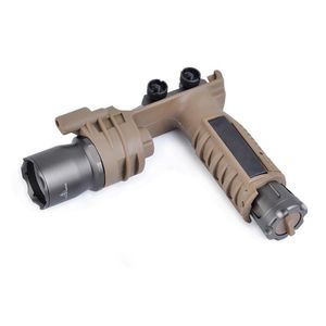 Taktisk LED M910A Jakt Rifle Gun Light Fit Picatinny 20mm Rail Foregrip och ficklampa 2 i 1