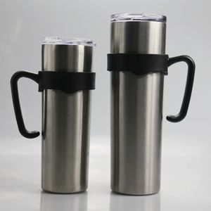 Portable Plastic Handles for 30oz 20oz skinny tumbler Stainless Steel Cups Nonslip Handle Convenient PP Bottle Holder Fit for tapered tumblers