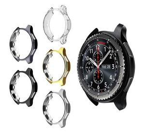 Case for samsung Gear S3 frontier galaxy watch 46MM soft TPU All-Around protective bumper shell replacement cover frame