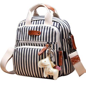 Multi-function Diaper Bag Backpack Mother Care Hobos Bags Baby Stroller Nappy Bags for Mom with Horse Ornaments Travel Backpacks