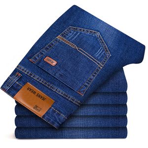 Sulee Brand 2019 New Men's Slim Elastic Jeans Moda Business Clássico Estilo Skinny Jeans Denim Calças Calças Masculino 5 Modelo