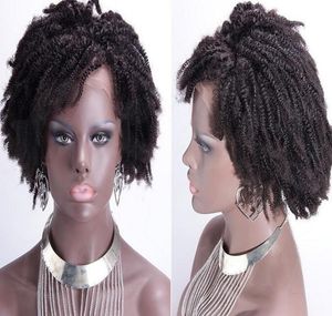 2022 Densidade de moda perucas de densidade de moda brasileira brasileira afro enlameado cabelo humano cache