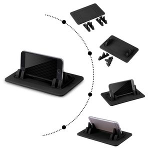 TS030 Smart Phone Tablet PC Holder Car Mount Stand Silicone Skid-proof Pad Dash Mat Cradle Dock