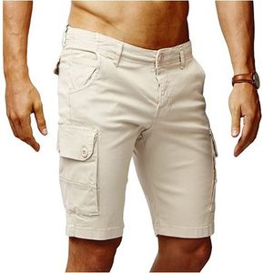 QNPQYX Hot sale Men Shorts Cargo Cotton Casual Half Stretch Solid Slim Fit Short Stretch Summer Half Short Pockets Short Combat Pants