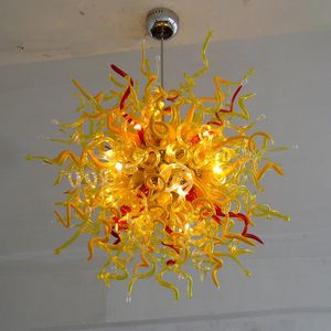 Lamps Glass Art Chandeliers Lighting Wholesale Modern Hand Blown-Glass Chinese Chandelier American Pendant Lamp With LED Bulbs