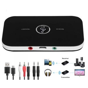 B6 2 em 1 Sem Fio Bluetooth 4.1 Transmissor Receptor de Áudio de 3.5mm Adaptador Para PC Smartphone Bluetooth Receptor Transmissor Aux