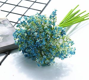 Partihandel Bride Buketter BabysBreath Bouquet för bröllopsdekorationer Gypsophila Bouquet Blommor Konstgjorda blommor Vacker babyens andetag