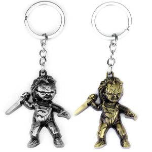 Moq: 10st mode smycken nyckelring skräckfilm frö av chucky keychain figur cosplay hänge nyckelkedja bil nyckelkedjor för män