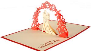 San Valentino CARTE di nozze Inviti Regalo di delicatezza Carte 3D creative fatte a mano UP Regalo personalizzabile 10X15CM