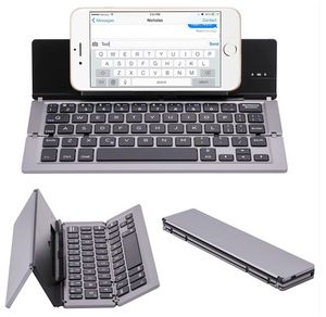 Claviers pliants portables Traval Bluetooth Pavé sans fil pliable pour iPhone Android Tablet IPad PC Clavier de jeu