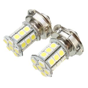 Freeshipping 2Pcs 12V AC P26 S 24 SMD LED White Car Motorbike Motorcycle Headlight Car Bulb Lamp