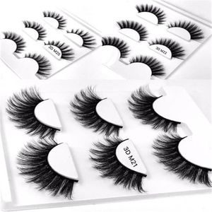 3pairs 3D mink lash extensions Thick real mink HAIR false eyelashes natural Extension fake Eyelashes