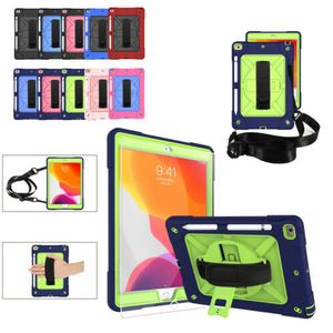 صدمات Handstrap Heavy Dugged Stand Case for iPad 10.2 iPad 9.7 2018 iPad Pro 9.7 mini 1 mini2 5