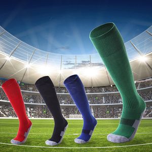 Sportstrumpor Män Kvinnor Benkomprimering Stretch Strumpor Bekväma Relief Socks Football Plain Long Socks Bomull över knä hög socka