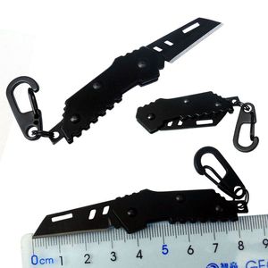 Bomber Nano Blade mini knife Swiss Tactical knife bearing steel retired knife folding keychain Camping Outdoor Hunting Knives Tools