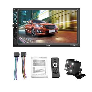 2 DIN MP5 Bilspelare Bluetooth Pekskärm Stereo Radiokamera Stödjer Android System Image Connection Car DVD