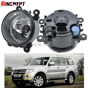 2pcs/pair Car Styling Round Bumper Halogen lamps 55W For Mitsubishi Outlander L200 Pajero Grandis Galant 2003-2015 LED Fog Light H11