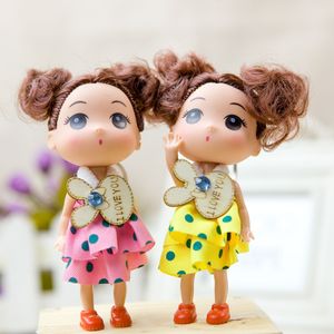 Hübsches Cartoon-Mädchen-Puppenspielzeug, Schlüsselschnalle 12 cm, PVC, hohe Simulation, für Hochzeitsfeier, Party-Kind-Geburtstagsgeschenk, Sammeln, Dekotieren