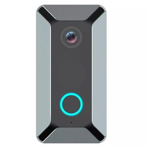 HD 720P Wifi Video Camera Camera Radio Bell Infravermelho Night Vision Doorbell Intercomunicador de Tempo Real - Cinza