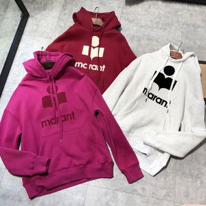 2018 Kvinnor Oversized Lounge-Ready Style Hooded Cotton Sweatshirt Hoodie med tappade axlar Fram Logo Kängurufickor V191025