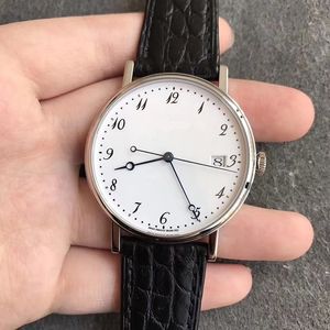 38 мм супер тонкие 9 мм мужские часы бизнес случайное платье наручные часы автоматическое лучшее издание натуральный кожаный ремешок Mioota 9015