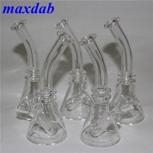 Mini Bongueiros de vidro Bongos de água tubos de água de 4,5 polegadas de altura com 4 mm feminino fumando plataformas de óleo