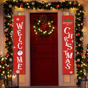 Noel Perde Tatil Noel Kapı Perdesi Ev Kapı Pencere Için COPLET Festival Dekor Hoşgeldiniz Arkadaş Göreceli