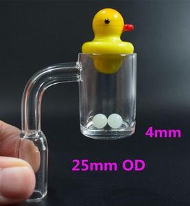 DHL 25mm XL Short Neck Quartz Thermal Banger Nail Cactus Duck Carb Cap Quartz Terp Pearl Ball Smoking Tool för oljeplattor Bongs