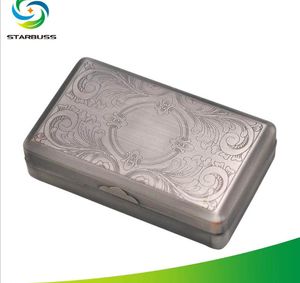 Sigara Boruları Taşınabilir Metal Sigara Kasası Metal Sigara İçme Kutusu Humidor Bronz