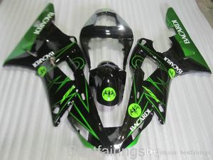 ZXMOTOR Hot sale fairing kit for YAMAHA R1 2000 2001 green black fairings YZF R1 00 01 SQ27