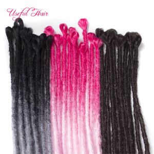 Dreadlocks Handmade Dreadlocks Extensões de Cabelo Crochet Sintéticas Cabelos Cabelos Ombre Trançando Cabelo Para Hip-hop Para Mulheres Mulheres Trançado Sintético