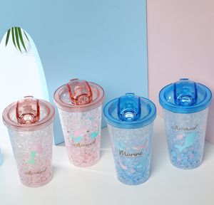 Последние 15,2 унции пьют летни, холодильные двухслойные пластиковые ледяные чашки, небольшое разбитое стекло, свежие, фаворитом взрослых и детей,