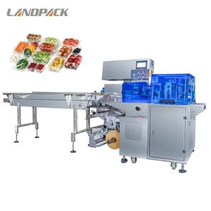 Tillverkarens rabattpris Multi-funktion Automatisk frukt och grönsaker Horisontell Flödespaket Machine Stora förpackningsmaskiner