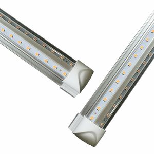 Rurki LED Darmowa wysyłka 2 stóp 3 stóp 4 stóp 5 stóp 6 stóp 8 stóp LED LED LED T8 Zintegrowana żarówka z częściami V w kształcie 270 Kąt 85-277V chłodniejsze światła sklepowe