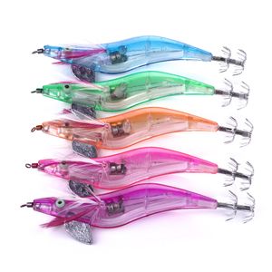 High Quanlity 10.5cm 15g LED Electronic Luminous Squid Jig Artificial lure Glow bait for Bionic