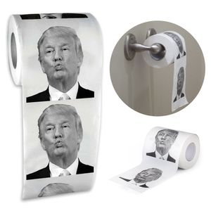 Joke Fun Paper Tissue Gag Gift Prank Joke Bagno creativo Carta igienica divertente Presidente Donald Trump Carta igienica Dropshipping