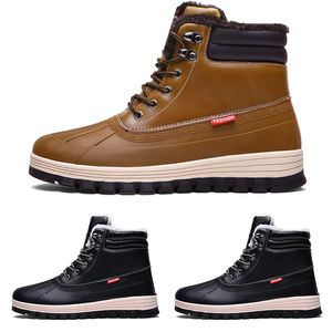 2020 Kind5 wasserdichte Baumwolle Großgröße Winter Dreifach schwarzer grauer Mann Junge Männer Stiefel Herren Sneakers Stiefel Trainer Outdoor Wanderschuhe