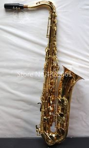 JUPITER STS-787 de alta qualidade Bb Tenor Saxophone Latão ouro Lacquer B Plano instrumento musical do saxofone com acessórios Caso frete grátis