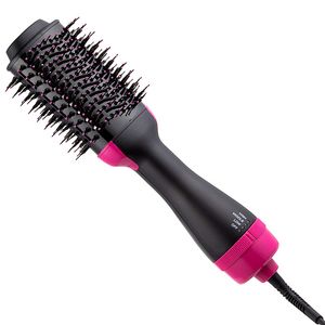 Dropship 3 In 1 One Step Hair Brushes Hair Dryer and Volumizer Brush Straightening Curling Iron Comb Electric Hair Brush Massage Comb