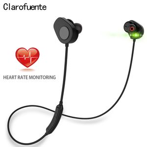 Cuffie intelligenti Auricolari 150 ore Frequenza cardiaca Cuffie Bluetooth 5.0 Rilevamento movimento Microfono impermeabile Auricolare Bluetooth wireless Cuffie sportive HI-FI per Android IOS