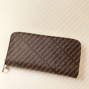 N63095 ZIPPY WALLET 수직 디자이너 패션 남성의 긴 XL Brazza 지갑 포켓 주최자 Pochette Cles Coin 카드 홀더 Neo227G