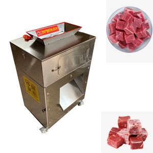 Cortador de carne comercial elétrico ce, cortador de carne em aço inoxidável, máquina de cortar em cubos, cozinha, moedor de carne automático, máquina de cortar em cubos