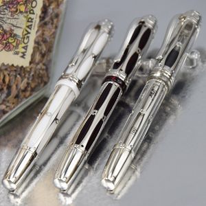 PURE PEARL Pope Julius II Fountain Rollerball Pen 0.7mm Nib high Quality Classic Nude Clip hollow out Barrel Writing Smooth Luxury Stationery+Gift Refills & Plush Pouch on Sale