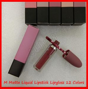 M Lip Gloss Makeup Matte Liquid Lipstick Гласная губная блеск селена Рождественская пуля Глянт.