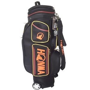 New Men Golf Standard Bag Adjustable HONMA Clubs Golf Cart bag 9.5in Nylon Pulley bag plus Golf Rain Cover Free shipping