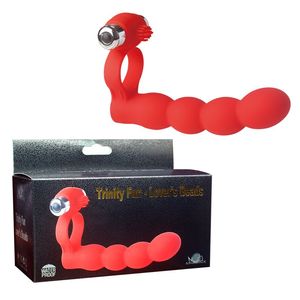 7 Velocità Pene Vibrazione Anelli Pene Doppia Penetrazione Cinghia su Dildo Palline Anali Vibratore Coniglio Clitoride Giocattoli Sessuali